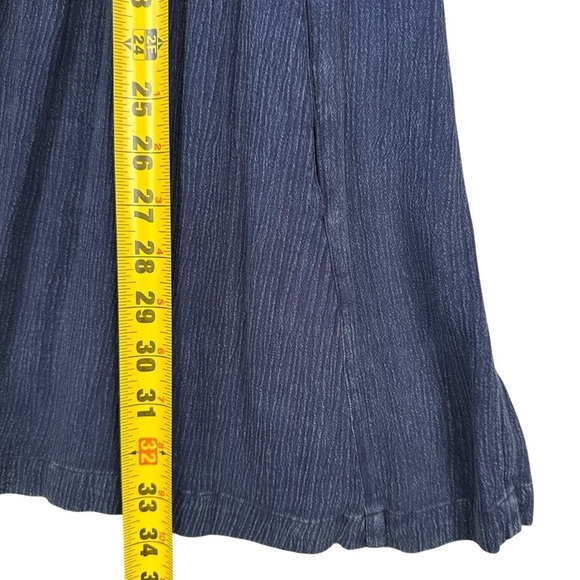 Soft Surroundings Shirt Women's S Blue Long Sleeve Pilgrim Peasant Dress Top - Picture 4 of 7